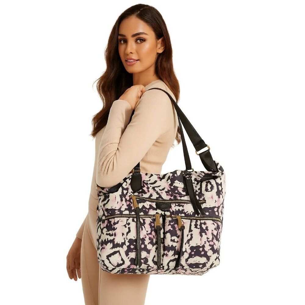 Aimee Kestenberg Bag Shoulder Tote Crossbody Nylon Leather Women's Woman's